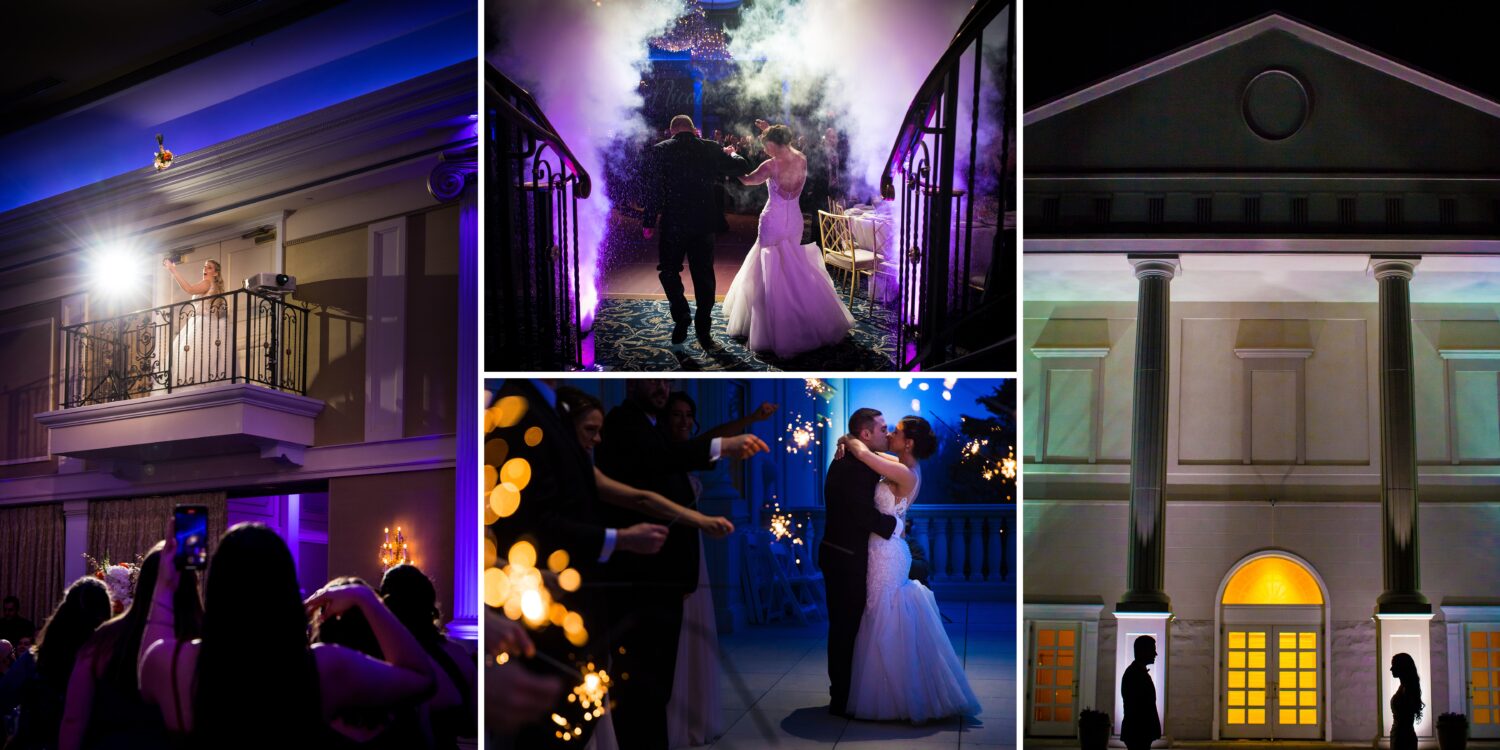 colorful, vibrant images of various moments captured at the palace at Somerset Park in New Jersey by best wedding photographer, Lisa Rhinehart 