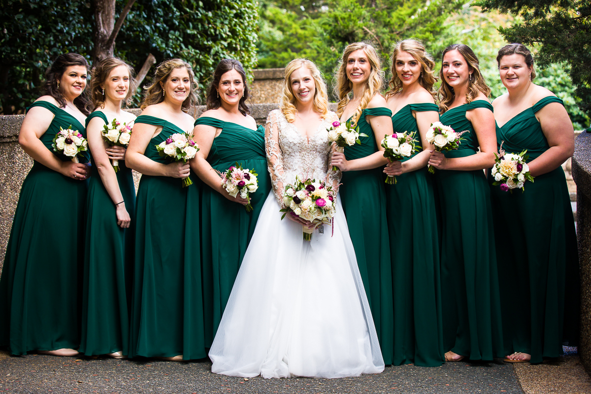 emerald green wedding color palette bridesmaids dresses classic dc wedding