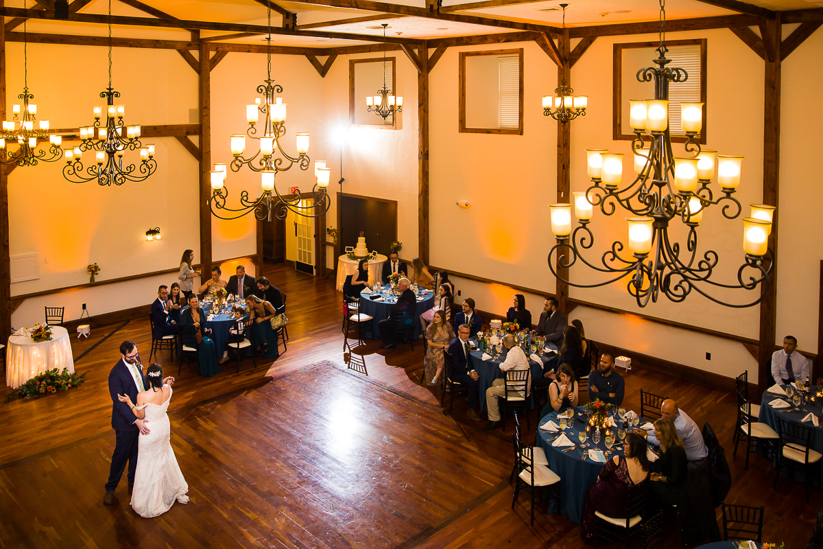 ballroom at Gettysburg lodges arranged for a wedding