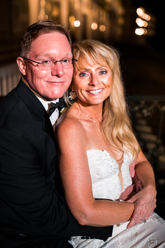 authentic real life central pa wedding photographer couple smiles at camera at omni Bedford springs wedding