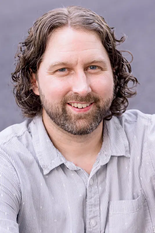 creative entrepreneur Tony Diehl from denim coffee poses for an authentic professional busines branding headshot